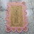 Handwoven Natural Jute Bath Rug With Pink Scalloped Border For Sale - Image 9 of 12