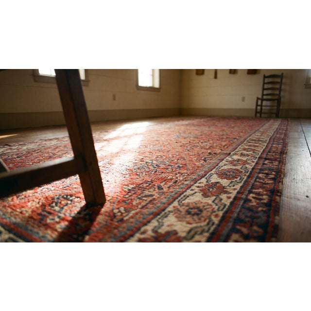 Red Awesome Soft Red and Brown Color With Lovely Floral Design Antique N W Persian Rug For Sale - Image 8 of 8