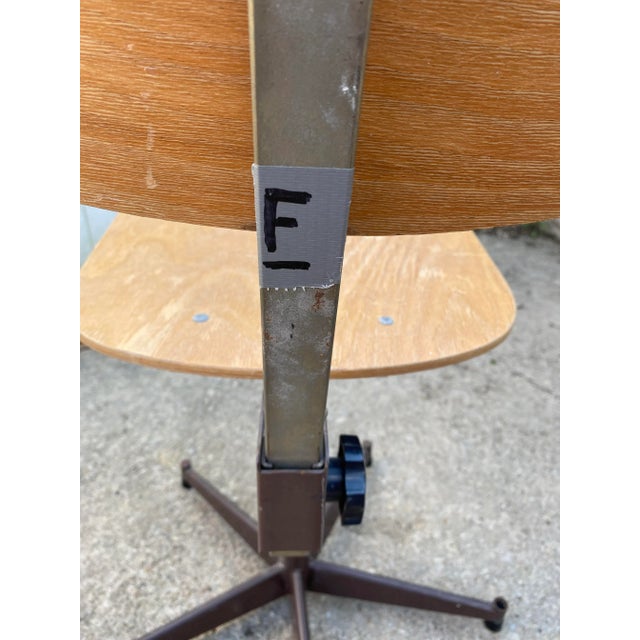 Industrial Architect Swivel Chair, 1950 For Sale - Image 12 of 13