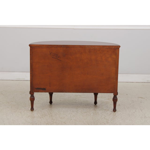 Stiehl Vintage 1 Drawer Commode Demilune Cabinet For Sale - Image 17 of 18