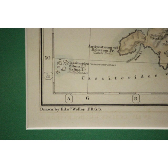 Paper Late 19th Century "Britannia" Framed Map For Sale - Image 7 of 8