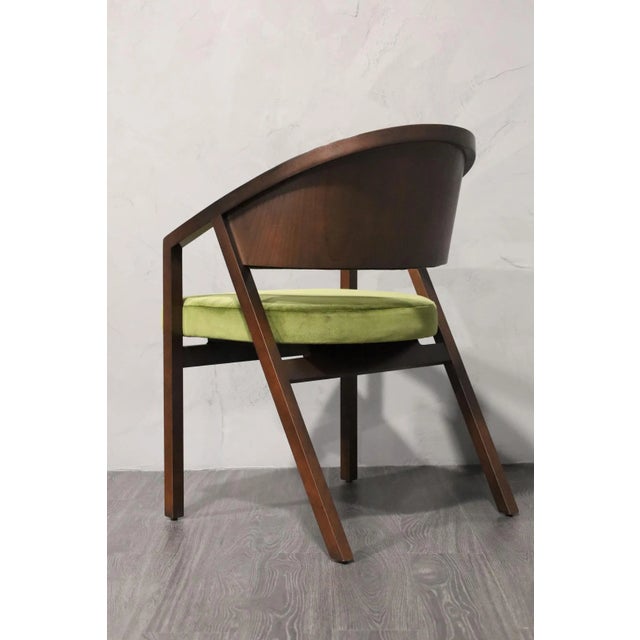 Early 21st Century Early 21st Century Set of Four Dining Chairs Attributed to Peter Shelton and Lee Mindel For Sale - Image 5 of 11