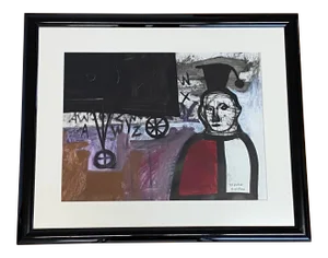 Angel Alonzo "El Graduado" Original Painting Late 20th Century