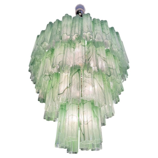 Metal Italian Chandelier in Murano Glass, 1990 For Sale - Image 7 of 16
