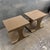 Design Plus Gallery presents a Pair of Palmer Driftwood End Tables from Brownstone. Each table showcases a square wood top...