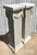 Vintage Boho Cast Plaster Over Wood Column Pedestals - A Pair For Sale - Image 4 of 11