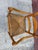 Early 20th Century Antique Early American Primitive Style Maple High Ladder Back Rush Seat Armchair. For Sale - Image 9 of 10