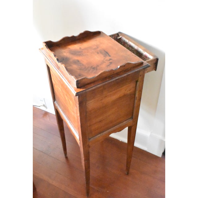 19th Century French Fruitwood Nightstand For Sale - Image 4 of 6