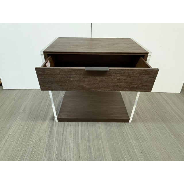 Brownstone Dalton Nightstand, Lucite For Sale - Image 4 of 11