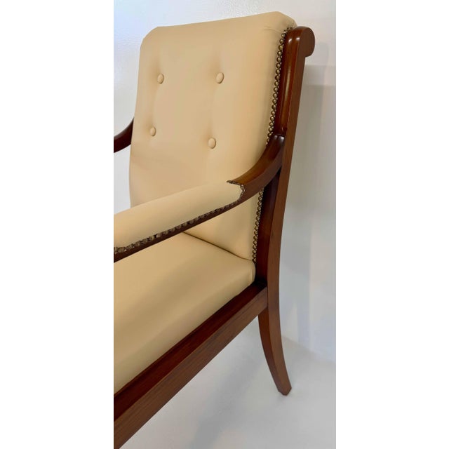 Wood Vintage Italian Neoclassical Dining Chairs, 1950s, Set of 12 For Sale - Image 7 of 14
