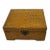 Mid Century Faux Alligator Felt Lined Box With Latch For Sale