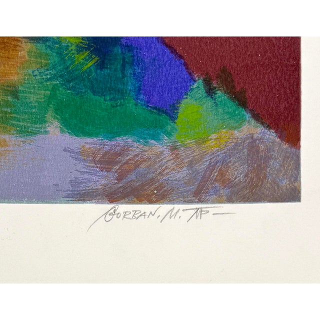Serigraph in colors on paper. Hand signed lower right by Michael Gorban. Hand numbered 240/275 lower left. Sheet size: 22...