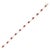 Gold 1920s Style Deep Red Ruby Tennis Bracelet With Diamonds in 14kt Yellow Gold For Sale - Image 8 of 15
