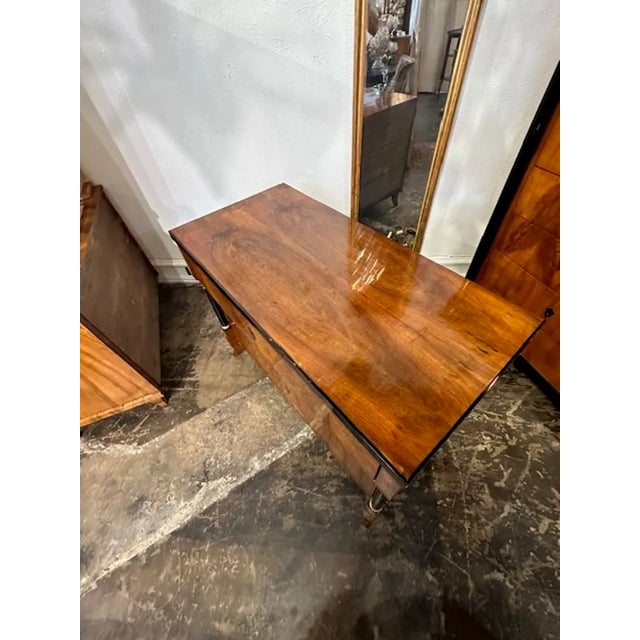 19th Century Biedermeier Commode With Ebonized Details For Sale - Image 4 of 11