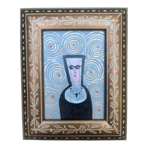"Smoking Nun" Oil on Canvas
