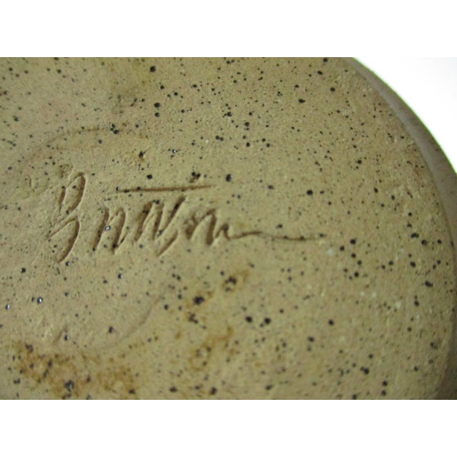 Ceramic 1980s Studio Pottery Earthenware Beverage Jug For Sale - Image 7 of 8