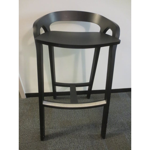 2010s Mattiazzi She Said Bar Height Stool in Black Ash For Sale - Image 5 of 5