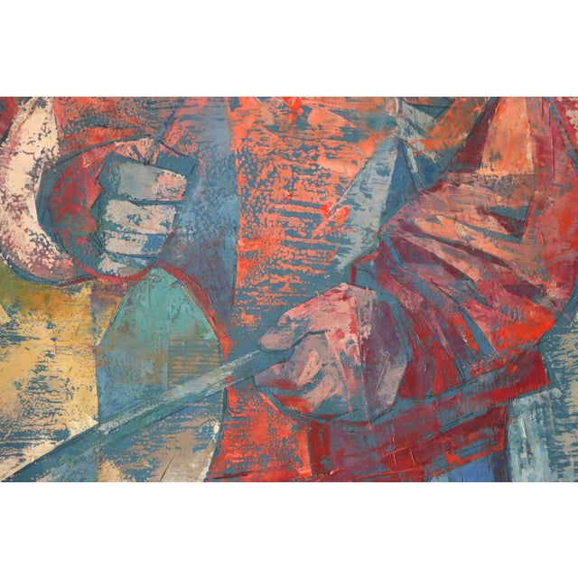 Gerda B. With (Germany, 1910–2002) “Little Drummers” Painting, 1957 For Sale - Image 9 of 18