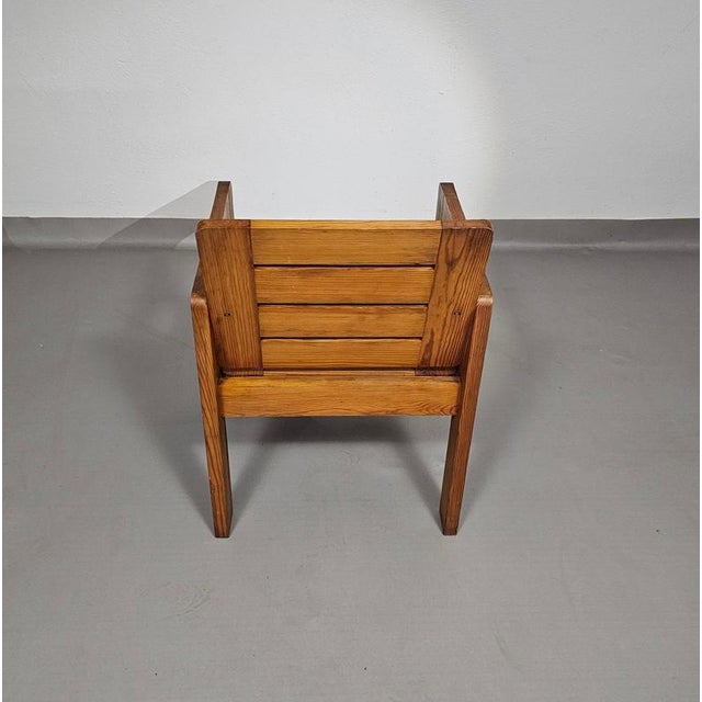 Pine Chair with Foldable Seat, 1970s For Sale - Image 18 of 18