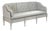 Tereza Tufted Settee Bench - Dove Gray Linen / Dove Gray Painted Frame For Sale