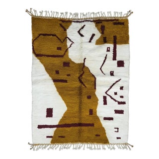 Abstract Moroccan Area Rug - 8.1 X 6 Ft For Sale