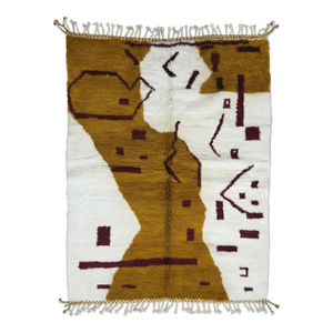 Abstract Moroccan Area Rug - 8.1 X 6 Ft