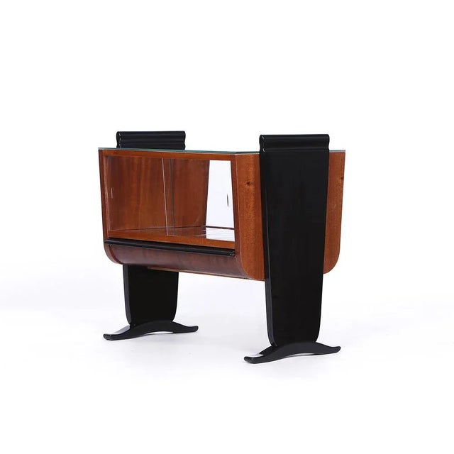 Black Art Deco Bar Table by Jindřich Halabala for Up Racing, 1930s For Sale - Image 8 of 9