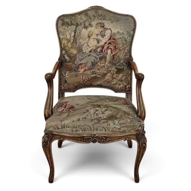 The elegance and romance of French antique seating have long been celebrated, and both are beautifully expressed in this...
