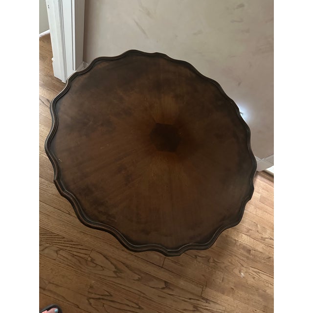 1950s Mahogany Tripod Tilt-Top Occasional Table (Pie Table) For Sale - Image 4 of 12