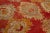 Turkish Oushak Antique Wool Rug Handmade in Red Featuring a Floral Design For Sale - Image 11 of 11