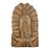 Mid 20th Century Our Lady of Guadalupe Carved Wood Hanging Wall Sculpture or Plaque For Sale