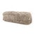 The Tibetan Lamb Fur Bench from Zentique is a luxurious bench with a removable light grey Tibetan lamb fur cover on a...