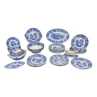 Burgenland Decor Dinner Service by Villeroy & Boch, 1950s, Set of 32 For Sale