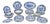 Burgenland Decor Dinner Service by Villeroy & Boch, 1950s, Set of 32 For Sale