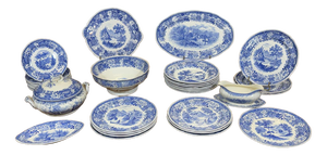 Burgenland Decor Dinner Service by Villeroy & Boch, 1950s, Set of 32
