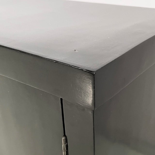 Black Italian Art Deco Sideboard in Black Wood, 1930s For Sale - Image 8 of 18