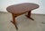 Mid-Century Modern 1960’s Mid-Century Danish Modern Trestle Leg Extendable Oval Dining Table With Leaf For Sale - Image 3 of 12