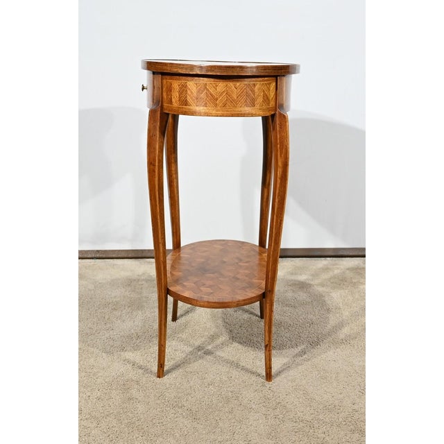 Small Marquetry Living Room Table, 1920s For Sale - Image 12 of 18