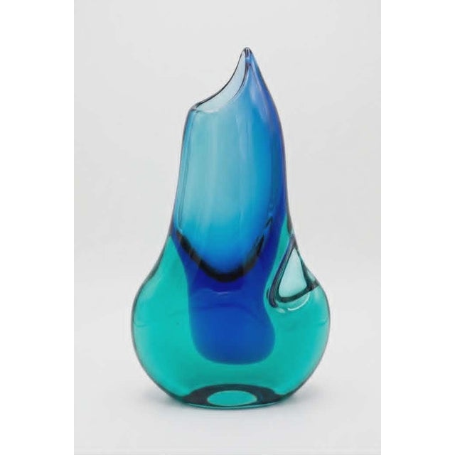 Glass Vase Bohemian Vase from Železny Brod, 1960s For Sale - Image 7 of 7