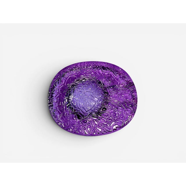 Glass Alexandrite Glass Ashtray, Italy, 1970s For Sale - Image 7 of 8