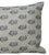 Modern Rajmata Linen Pillow Cover in Grey, 12x20 Pillow For Sale - Image 3 of 4