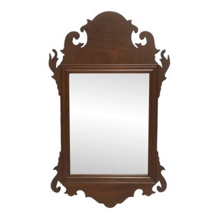 Virginia Metalcrafters Williamsburg Mahogany Chippendale Mirror Looking Glass For Sale