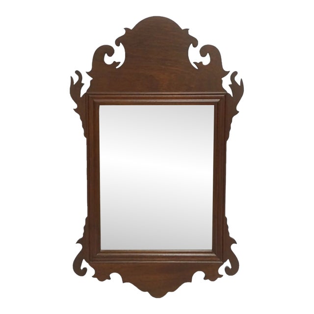 Virginia Metalcrafters Williamsburg Mahogany Chippendale Mirror Looking Glass For Sale