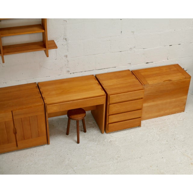 Home Regain: Modular Office Set. Pine. France, Circa 1975 from Maison Regain, Set of 5 For Sale - Image 15 of 18