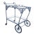 Vintage Salterinie Wrought Iron Bar Cart, Attributed For Sale