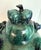 Large Chinese Green & Teal Glazed Lidded Ginger Jar With Sculptural Fruit Motif For Sale In Los Angeles - Image 6 of 12