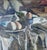 Painting "Two Eggs and One Soft-Boiled Egg," Oil on Cardboard, Signed Leon Nancey (1893-1972), France For Sale - Image 4 of 7