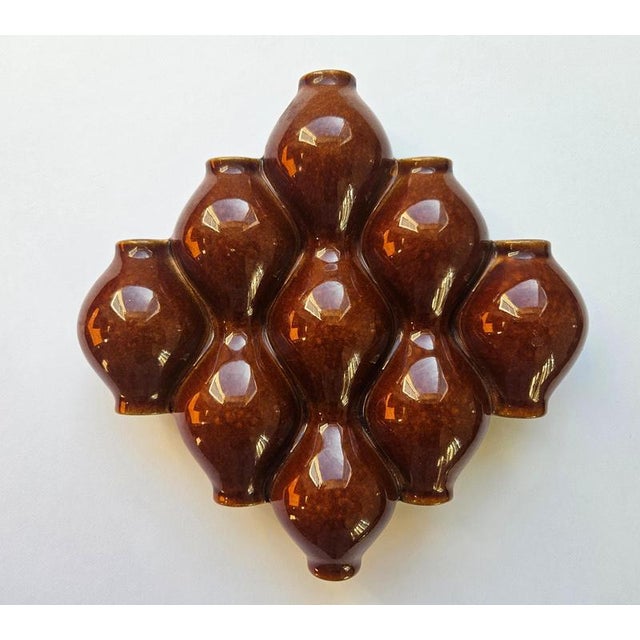 Mid-Century Ceramic Wall Vase, 1970s For Sale - Image 6 of 13