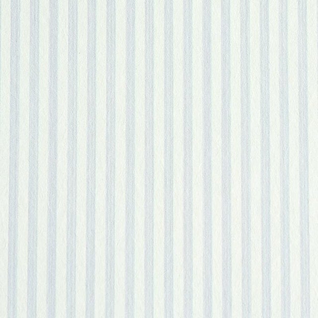 Schumacher Edwin Stripe Narrow Wallpaper in Lavender For Sale
