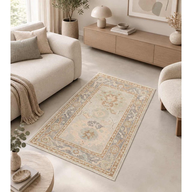 Pasargad DC Pasargad Turkish Oushak Rug For Sale - Image 4 of 4